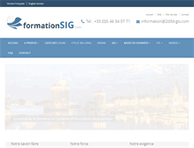Tablet Screenshot of formationsig.com